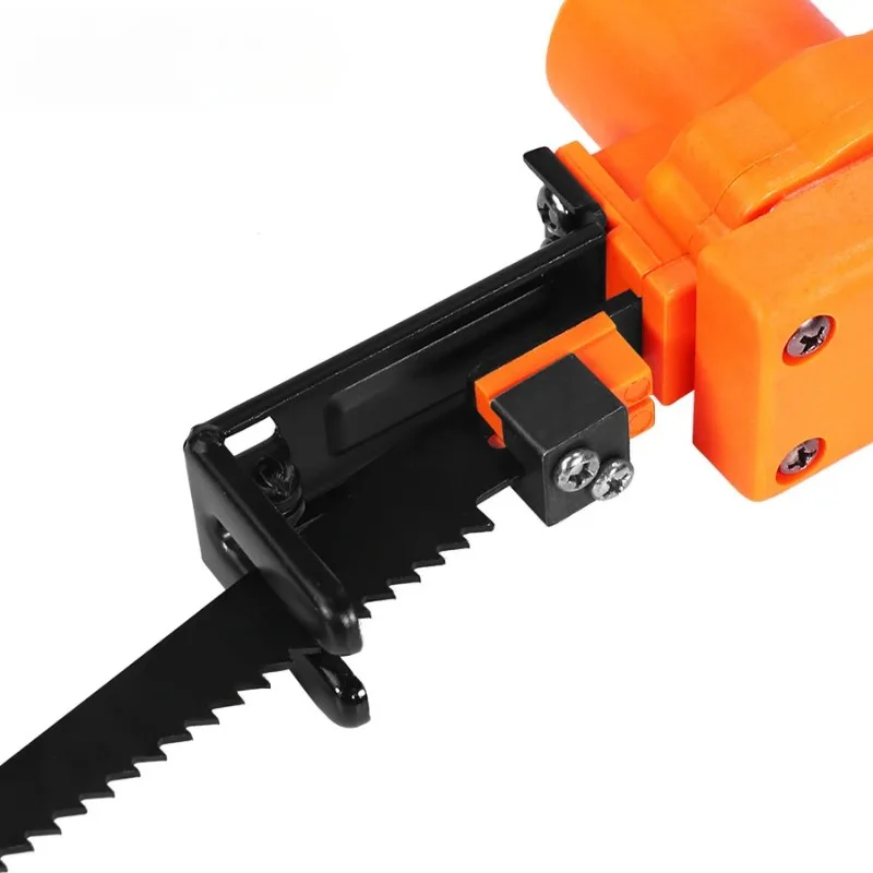 Power Dril To Electric Reciprocating Saw Adapter Conversion Head with Saw Blade for Wood Metal Cutting Woodworking Tool