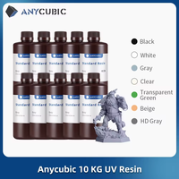 Anycubic 10 KG 405nm UV Resin For LCD 3D Printer High Precision Quick Curing Liquid Bottle Printing Materials For Photon Mono 4K