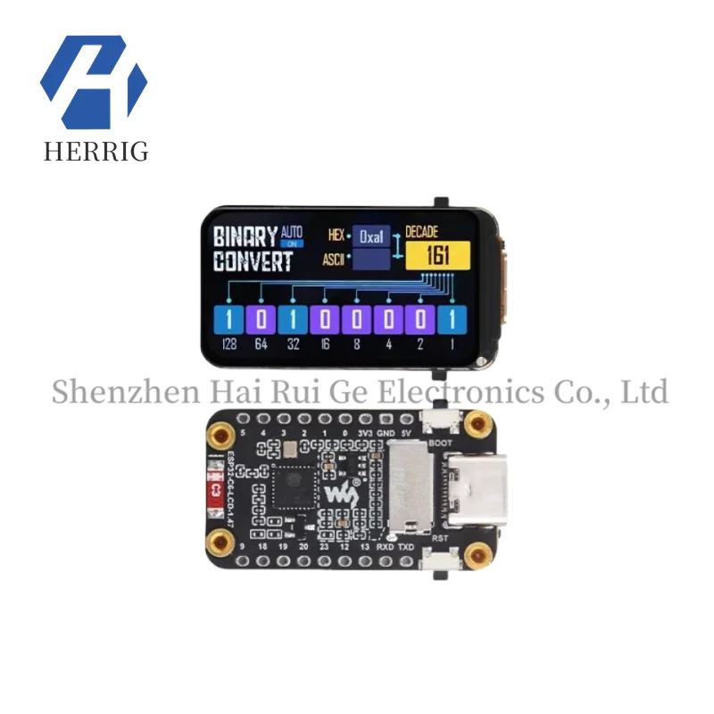 Micro Snow ESP32-C6 1.47-inch LCD screen development board WiFi 6/Bluetooth 5 onboard RGB color light beads