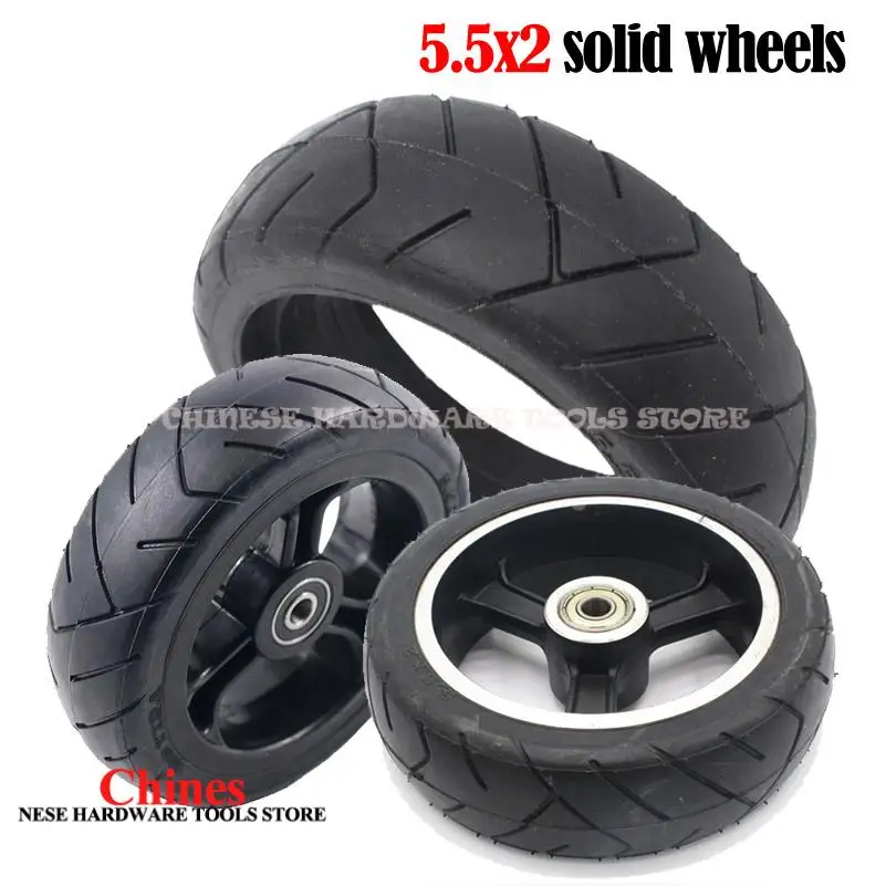 

Сплошное колесо 5,5X2, 5,5-дюймовая сплошная шина, подходит для аксессуаров для электросамокатов Fast W0