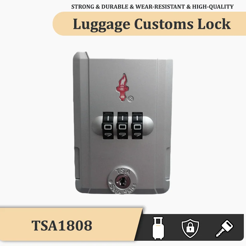 TSA-1808 Original Luggage Customs Lock Luggage Accessory Set Lightweight and Portable with Superior Anti-Theft Performance