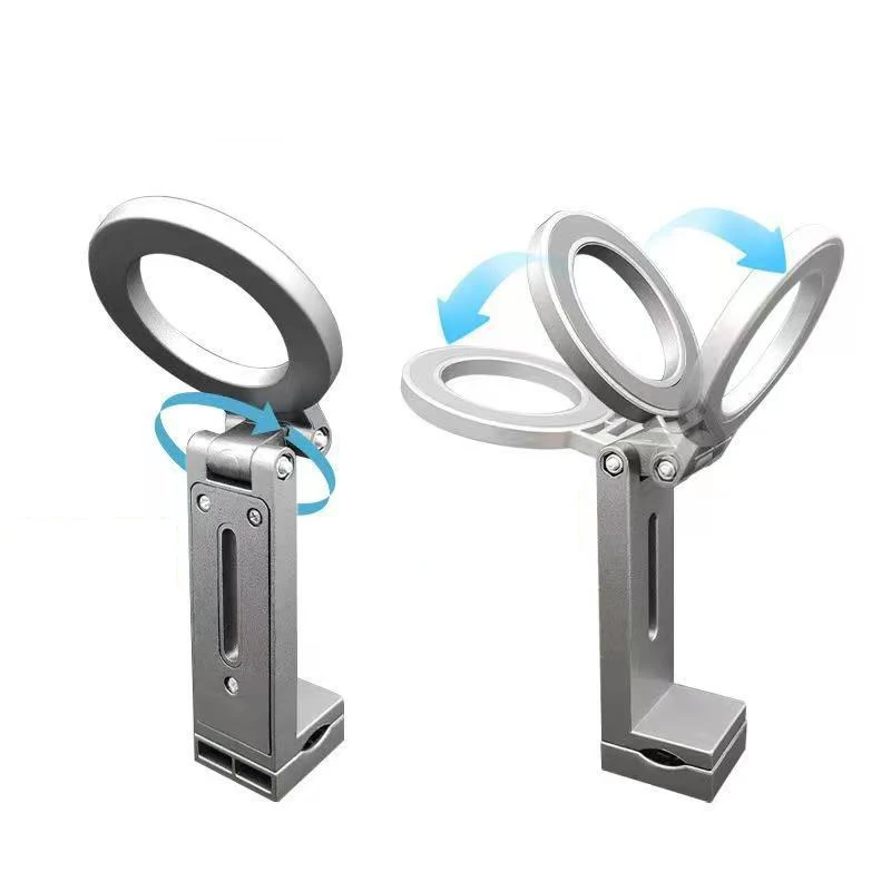 

Magnetic Airplane Phone Holder Universal Travel Desk Cell Phone Mount Stand Foldable 360° Rotation Selfie Stick Phone Support