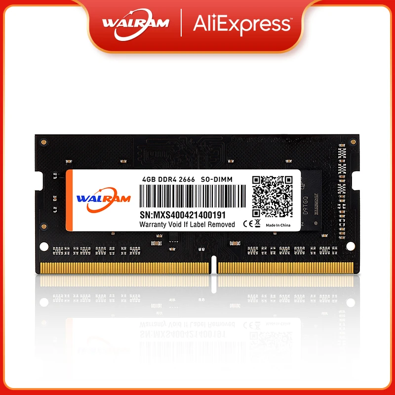 ОЗУ WAL RAM DDR3 DDR4 8 ГБ 4 ГБ 16 ГБ, ОЗУ для ноутбука 1333 1600 2400 2666 2133 DDR3L 204pin Sodimm, Память ram ddr4