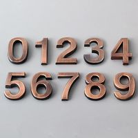 Adhesive Plating Building Plaque Compartment Apartment Plate Sign Number Sticker Door  Address Digits Digital Sticker