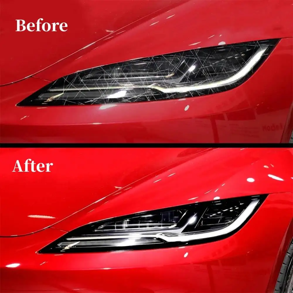 For Tesla Model 3 Highland 2023 2024 Headlight Taillight Protective Film Model 3+ Headlamp Tail Lamp Black Color Changing Films