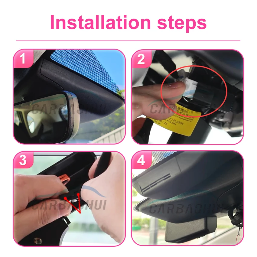 

For Lexus NX 200 300 300h 260 350h 2018~2025 for Lexus NX200 NX300 NX300h NX260 NX350h Dashcam Car DVR Front and Rear OEM Style