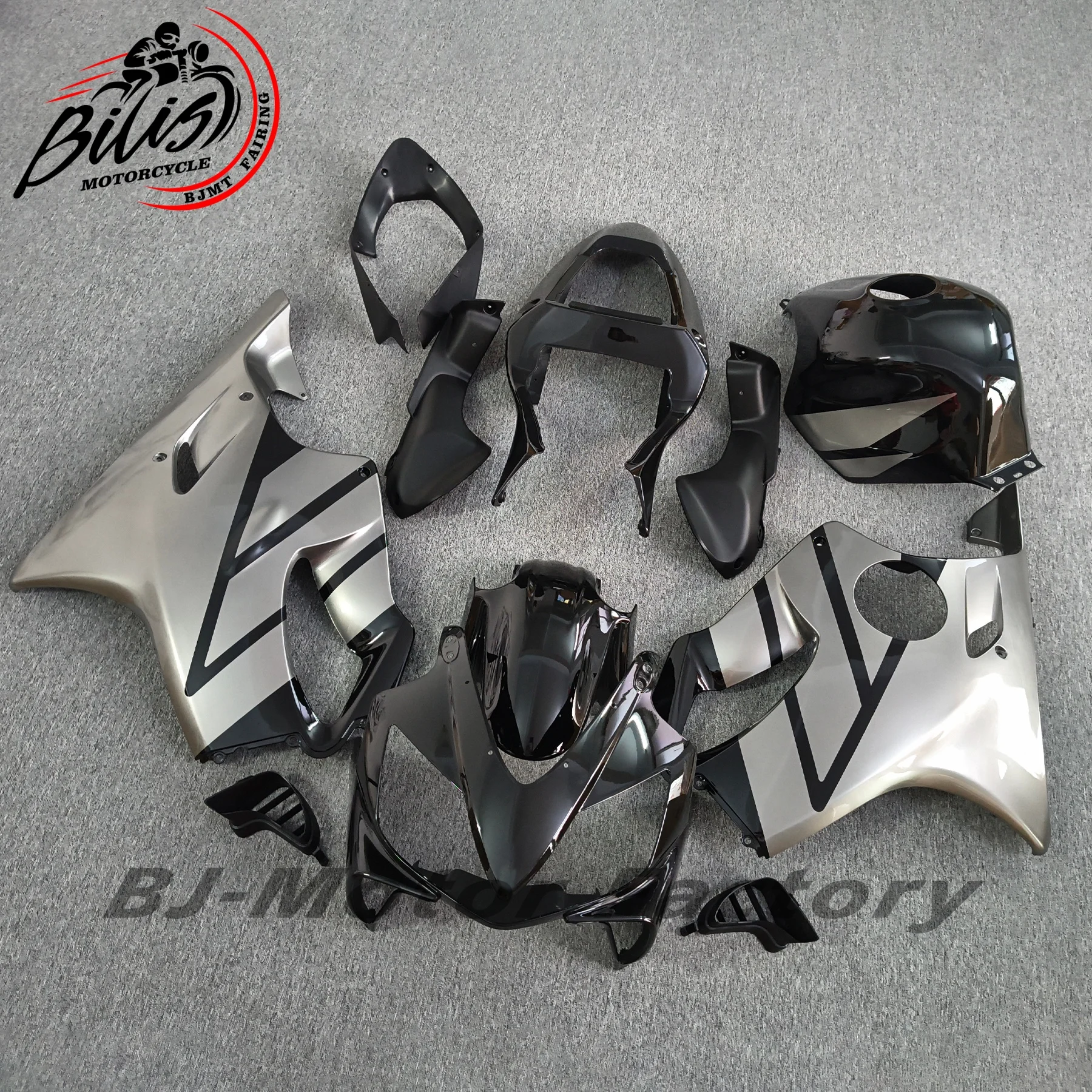 

New ABS Motorcycle Fairings Kit Fit For HONDA CBR600 F4i 2001 2002 2003 01 02 03 Bodywork Set Custom Grey Black