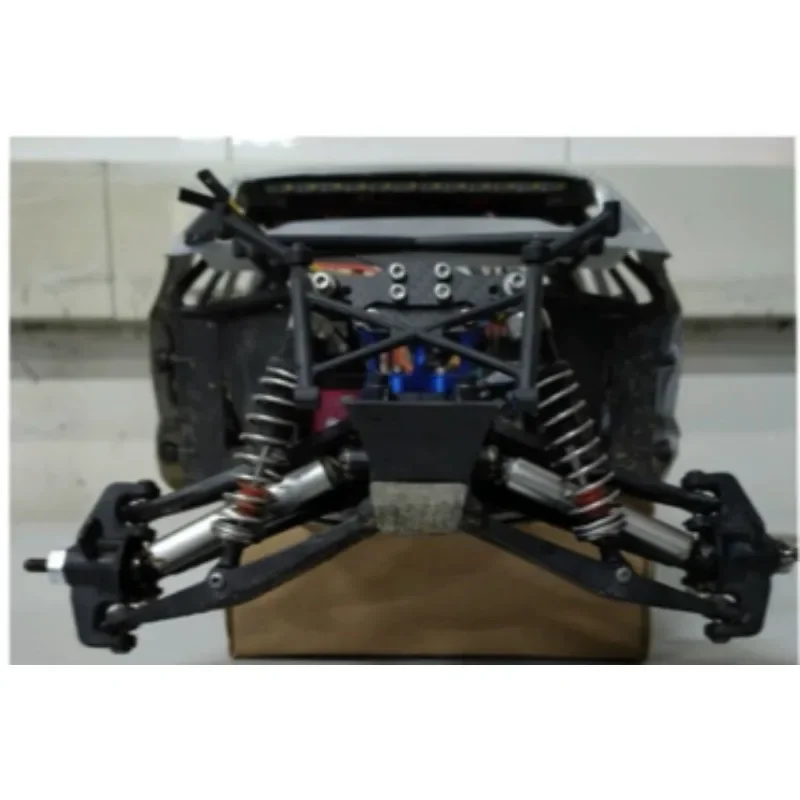 Carbon Fiber Butterfly Brace for Losi Baja Rey 1/10 RC Desert Short Course V1 V2 Compatible 3mm Plate Direct Fit Longer Shocks