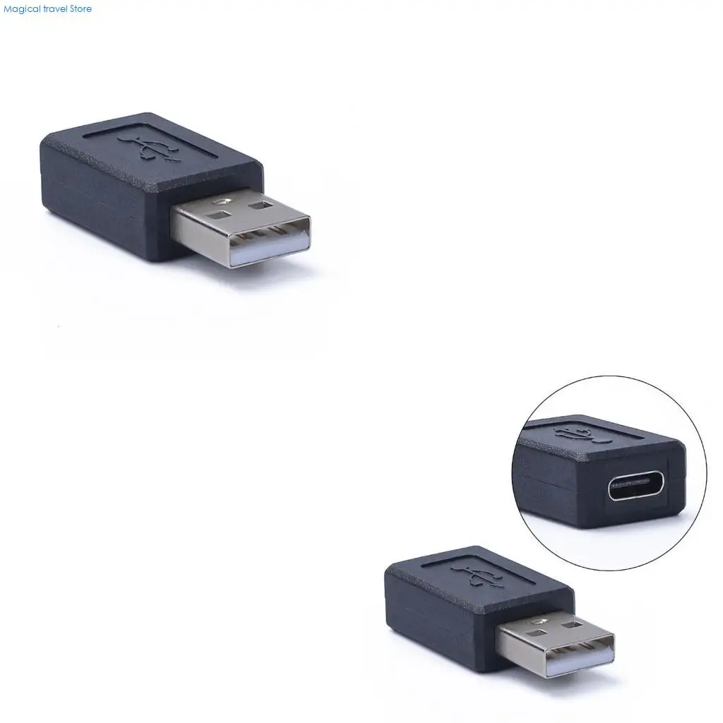 N2UB USB to USB C Adapter USB C Female to USB 2.0 Male Car Type C Converter for Laptops Mobile Phones Tablets