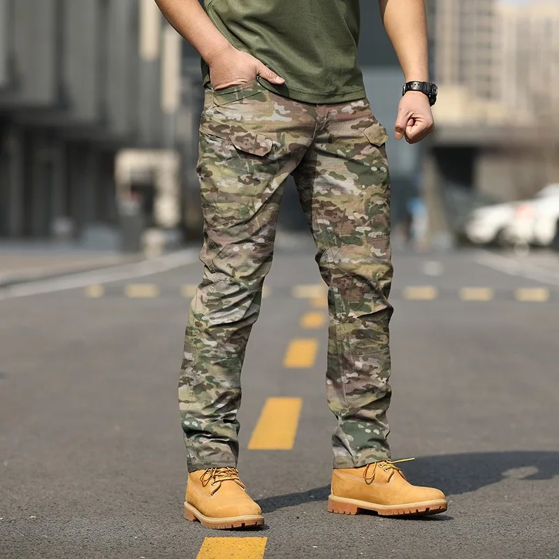 Tactical Cargo Pants Men Combat Trousers Army Military Pants Multiple Pockets Working Hiking Casual Men's Trousers Plus Size 6XL