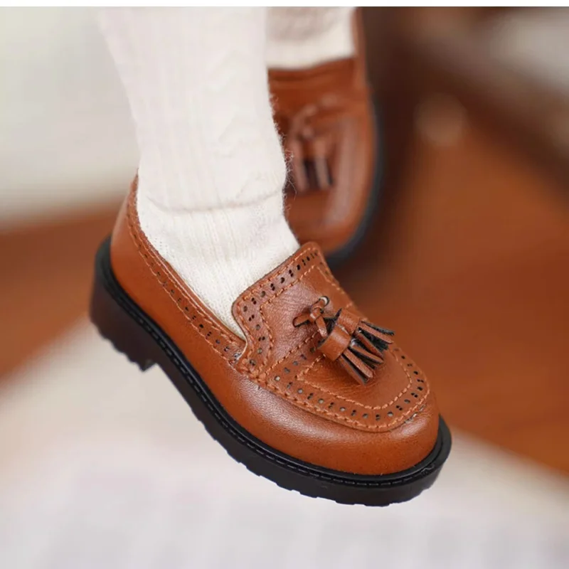 

BJD Doll Shoes for 1/4 MSD MDD Shoes Doll Brown Black Shoes Gift Doll Accessories Doll Toy Shoes