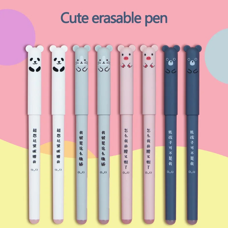 3/6 Pcs Kawaii Cute Gel Pens Back To School Supplies Korean Stationery Cute Things For School Office Accessories