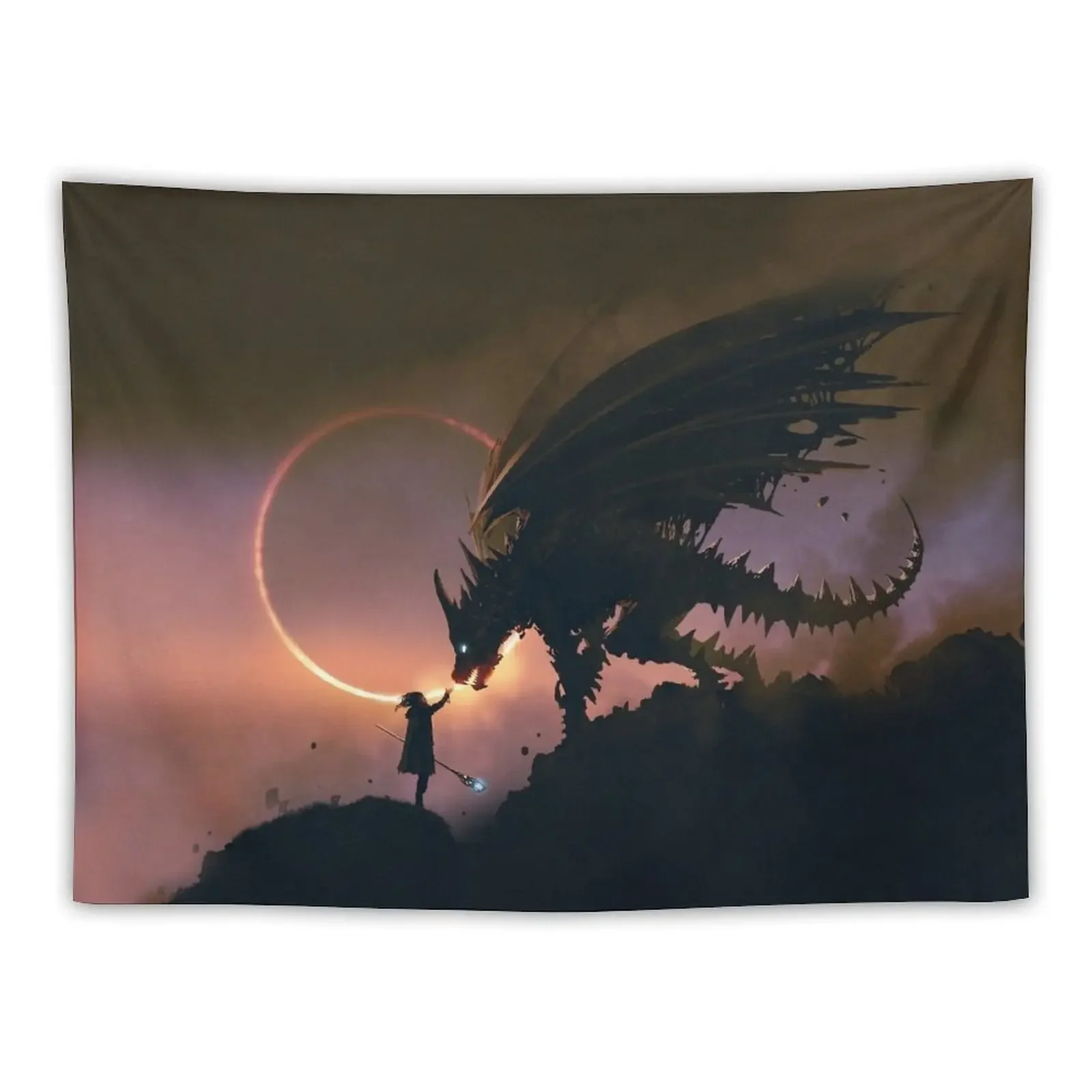 

Dragon Wizard fantasy Tapestry Decoration Wall Carpet On The Wall Wallpapers Home Decor Tapestry