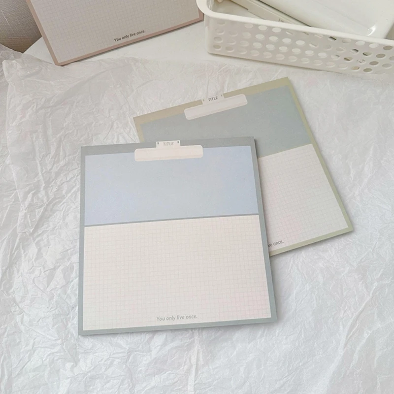 Bloco notas rasgável, 50 páginas, folha gradeada, bloco escrita, bloco notas, y9rf