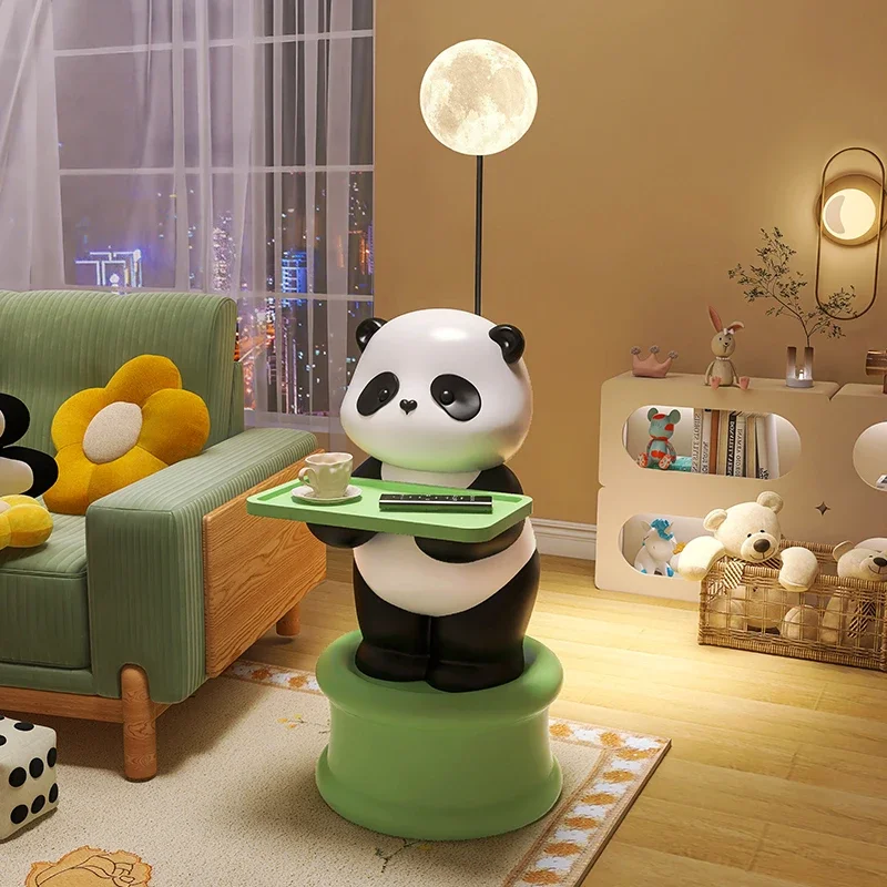 Modern Panda Floor Sculpture, Luxury Sculpture, Living Room, Bedroom, Sofa, TV Cabinet Side, Tea Table Statue, Decoration Gift