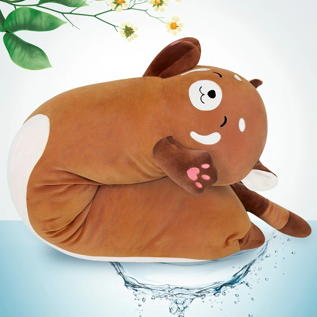 Almofada de Pelúcia Longa de Guaxinim, Boneca de Pelúcia Fofa de Guaxinim, Bichinho de Pelúcia, Almofada de Abraçar de Guaxinim, Presente para Crianças e Meninas, Almofada de Sofá