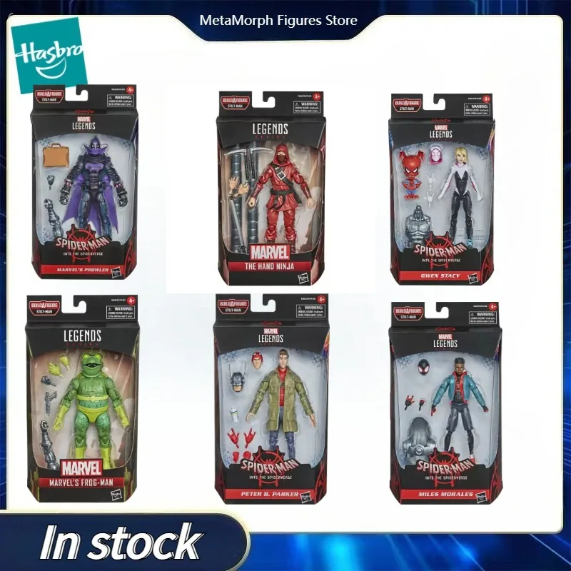 

Original Hasbro Marvel Spider-Man MILES MORALES/PETER B. PARKER/FROG-MAN/GWEN STACY/THE HAND NINJA/ PROWLER Anime Fiqure Toy