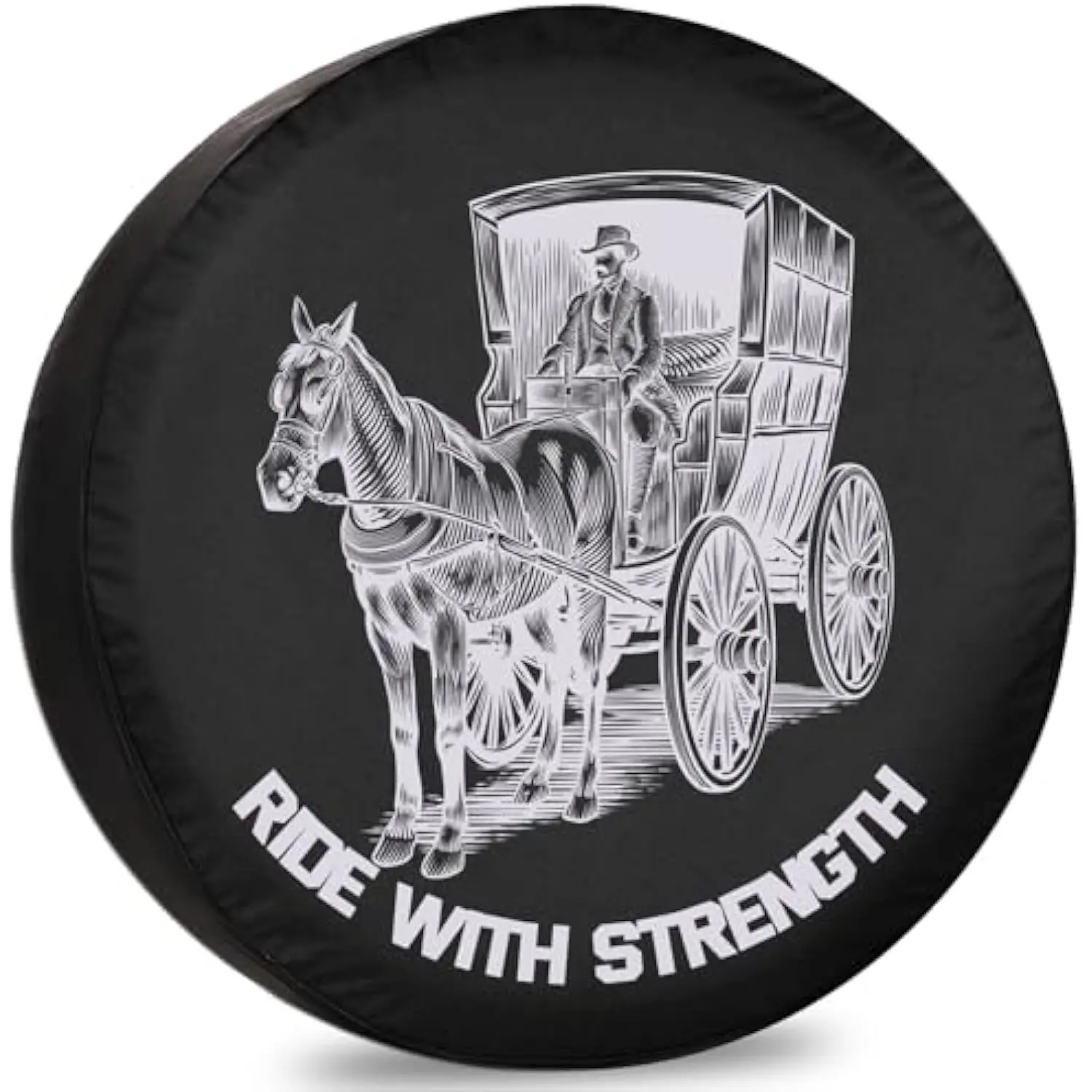 

Вытянутая лошадь, карета с прочным чехлом для запасного колеса, устойчивые к атмосферным воздействиям аксессуары для прицепа для кемпера