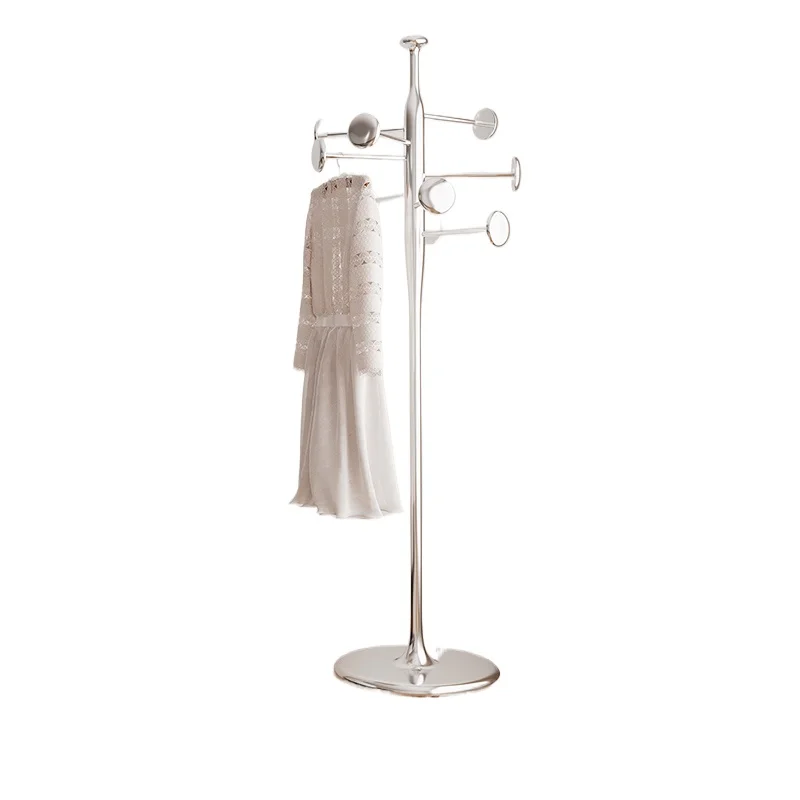 

Light luxury coat rack, floor-to-ceiling industrial metal air bag, Sihao vertical does not occupy an area