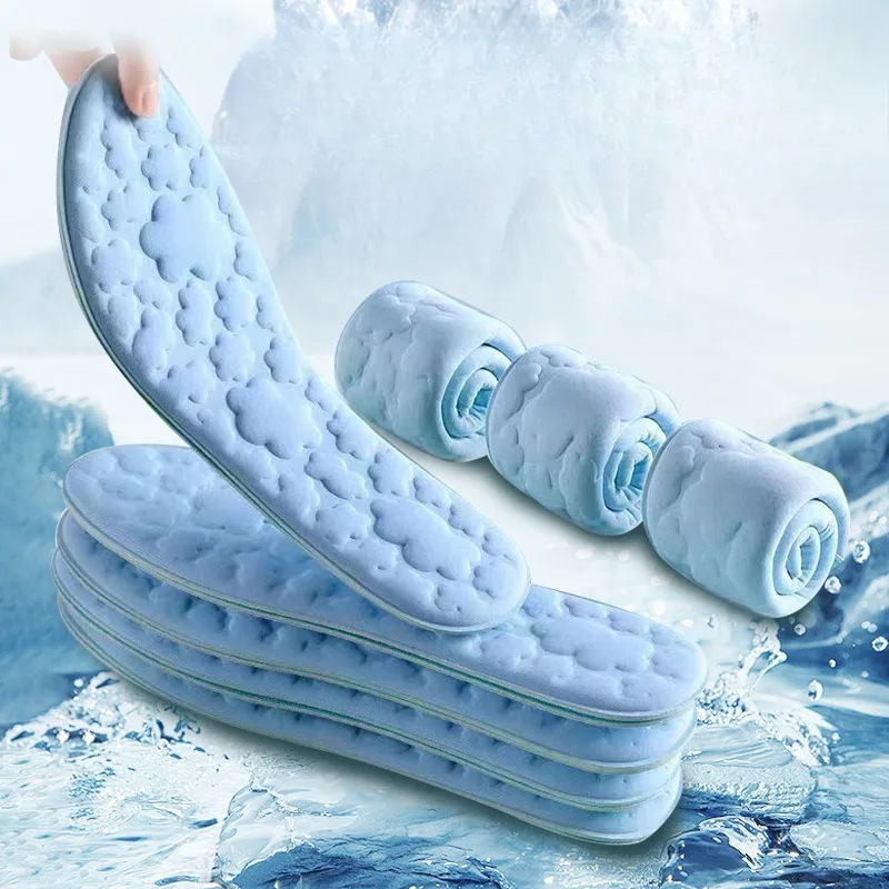 Sports Shoe Sole Super Soft Women Anti-odor Breathable Anti-sweat Shock Absorption Anti-fatigue Durable