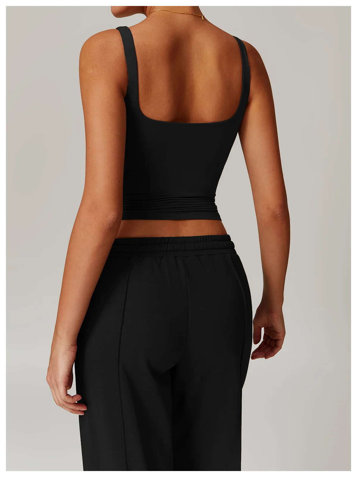 Sommer Damen Workout Yoga Tanktop Schnelltrocknende Sportweste für Frauen Lauf-Tight-Top Damen U-Rücken Fitness Unterwäsche – Detail 15