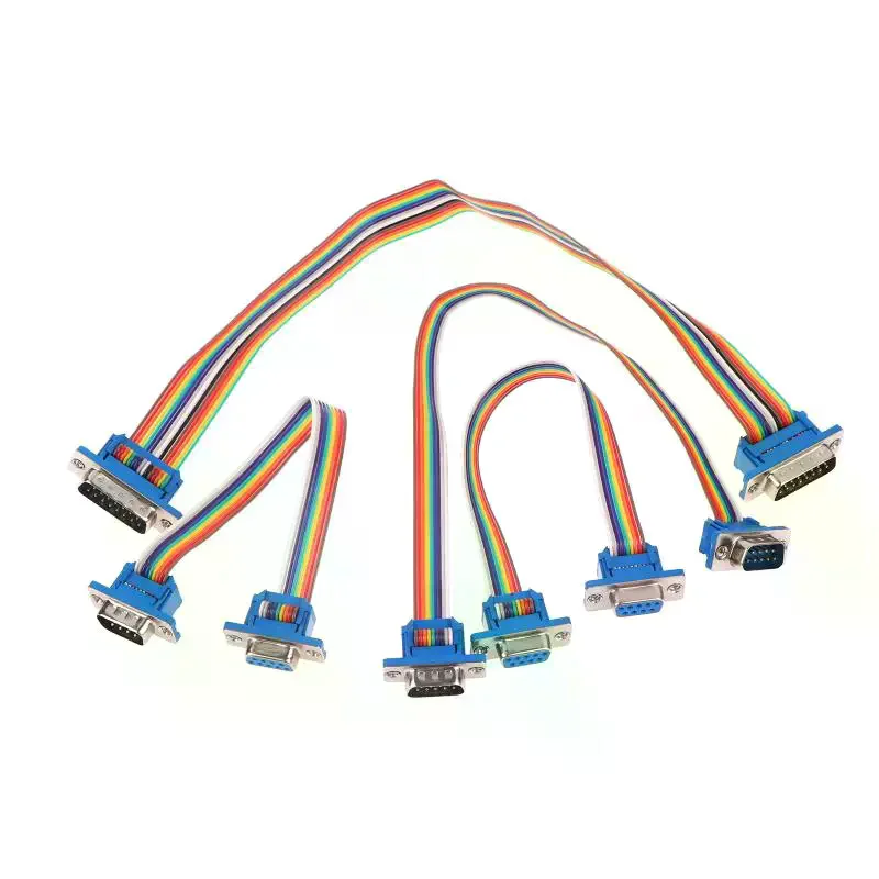 D-SUB DB9 DB15 DB25 Male Female Cable D-SUD Serial Port Connector Adapter RS232 COM Extension Cable