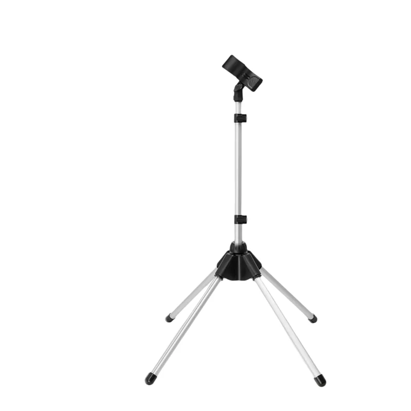 ABZV-verstellbarer Haartrocknerständer mit Stativ und Universalclip, 29-59 Zoll drehbarer Haartrocknerhalter, 360-Grad-Drehung