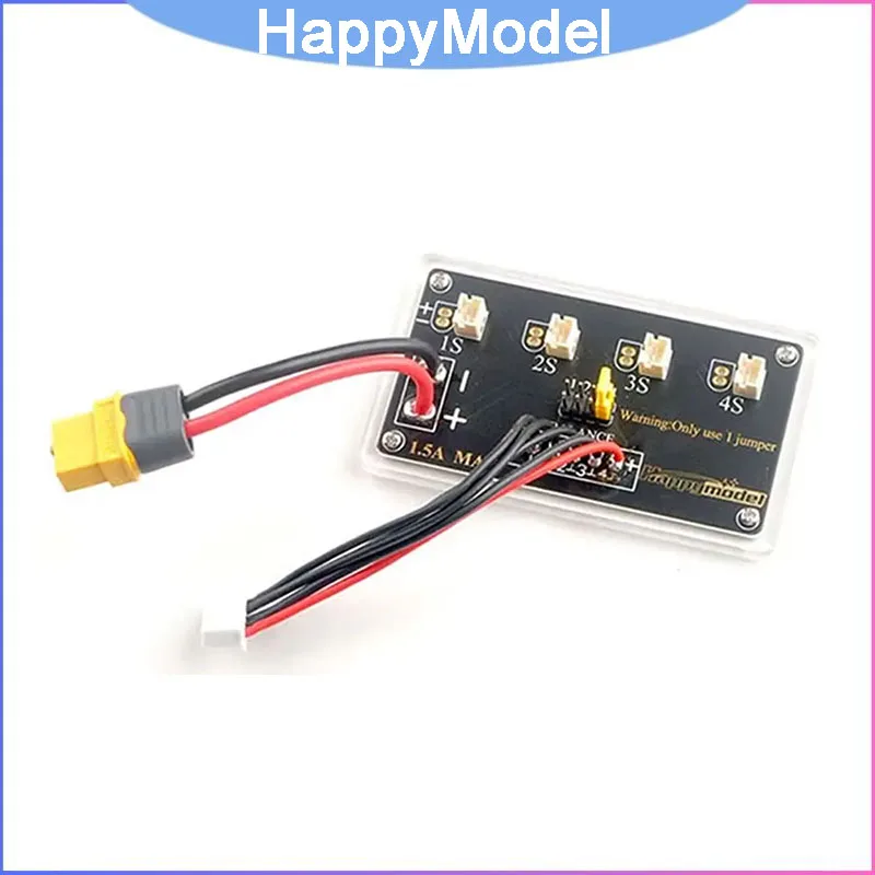 

Happymodel 1S Balance Charger Board 4 Cell 1.5A Max, PH2.0 Connector XT60 Input for ISDT HOTA ToolkitRC Tiny Whoop Drone