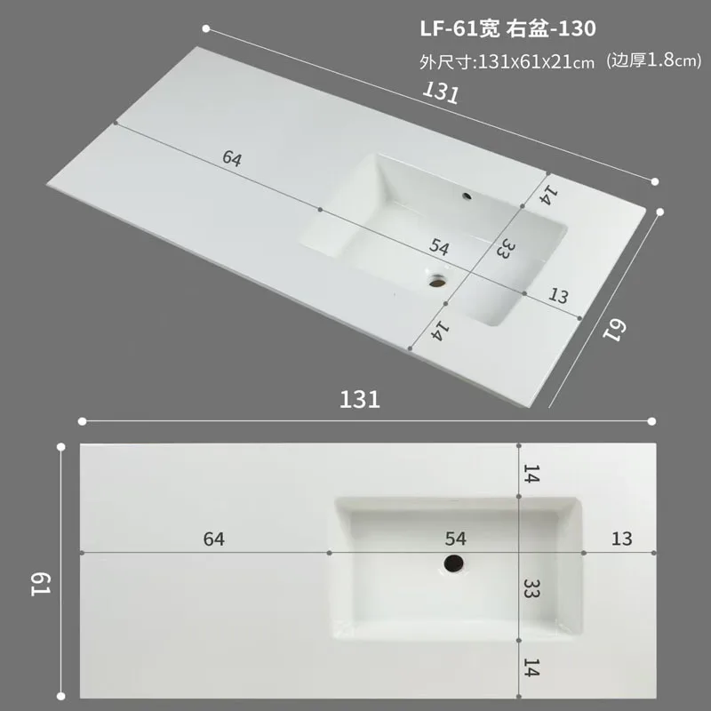 New basin, on the table, cabinet basin surface, ceramic  single  left  right  super large