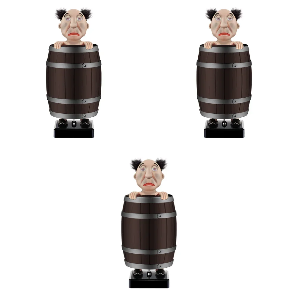 guy in a barrel cigarette dispenser Cigarette Box Strange Uncle Santa Claus Wooden Barrel Cigarette Holder  Spoof Box Figurines Statue Case Christmas Decoration