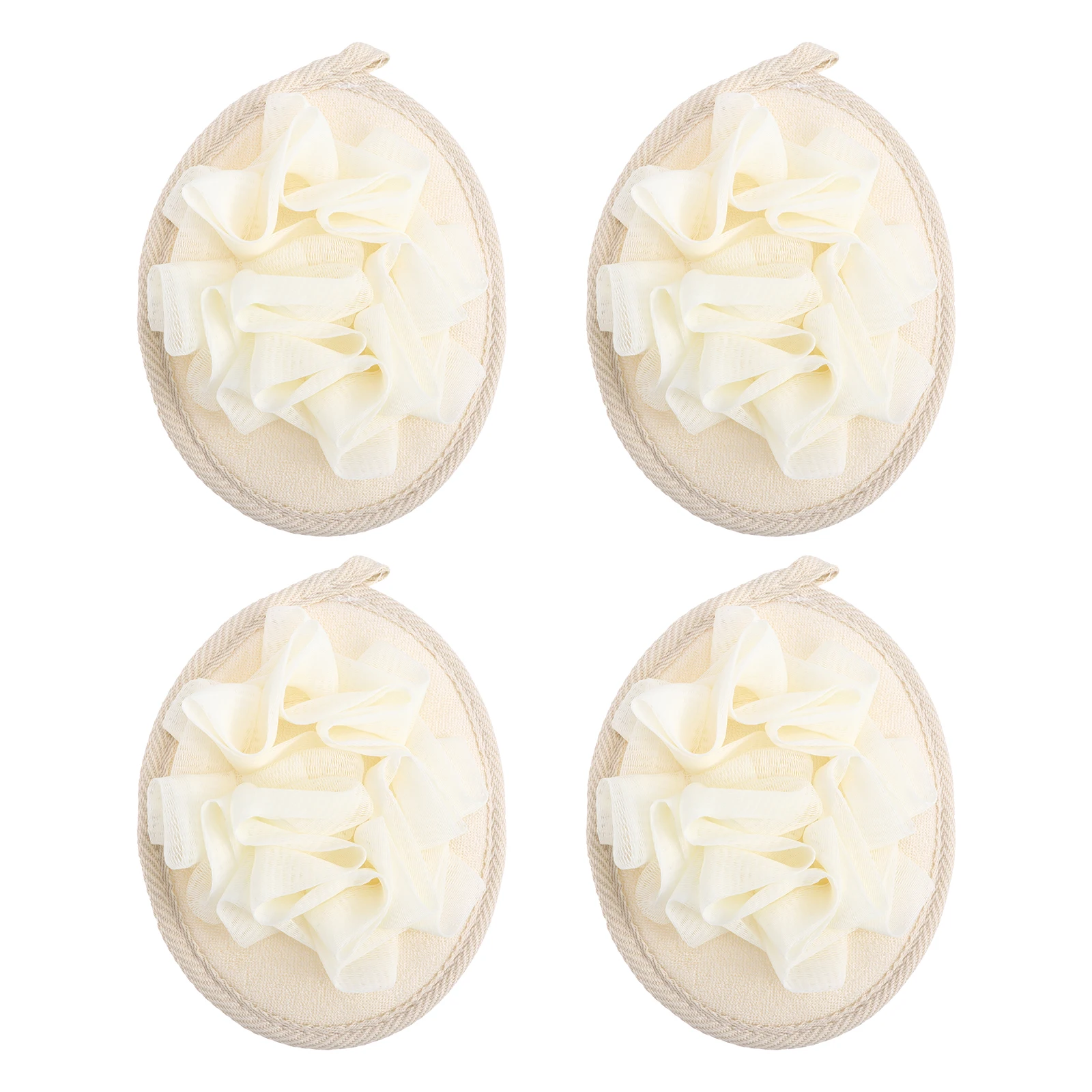 

4 Pcs Sponge Loofahs Bath Ball PE Material Exfoliating Scrubber Bath Shower Ball Mesh Balls Bubble Maker Bathing