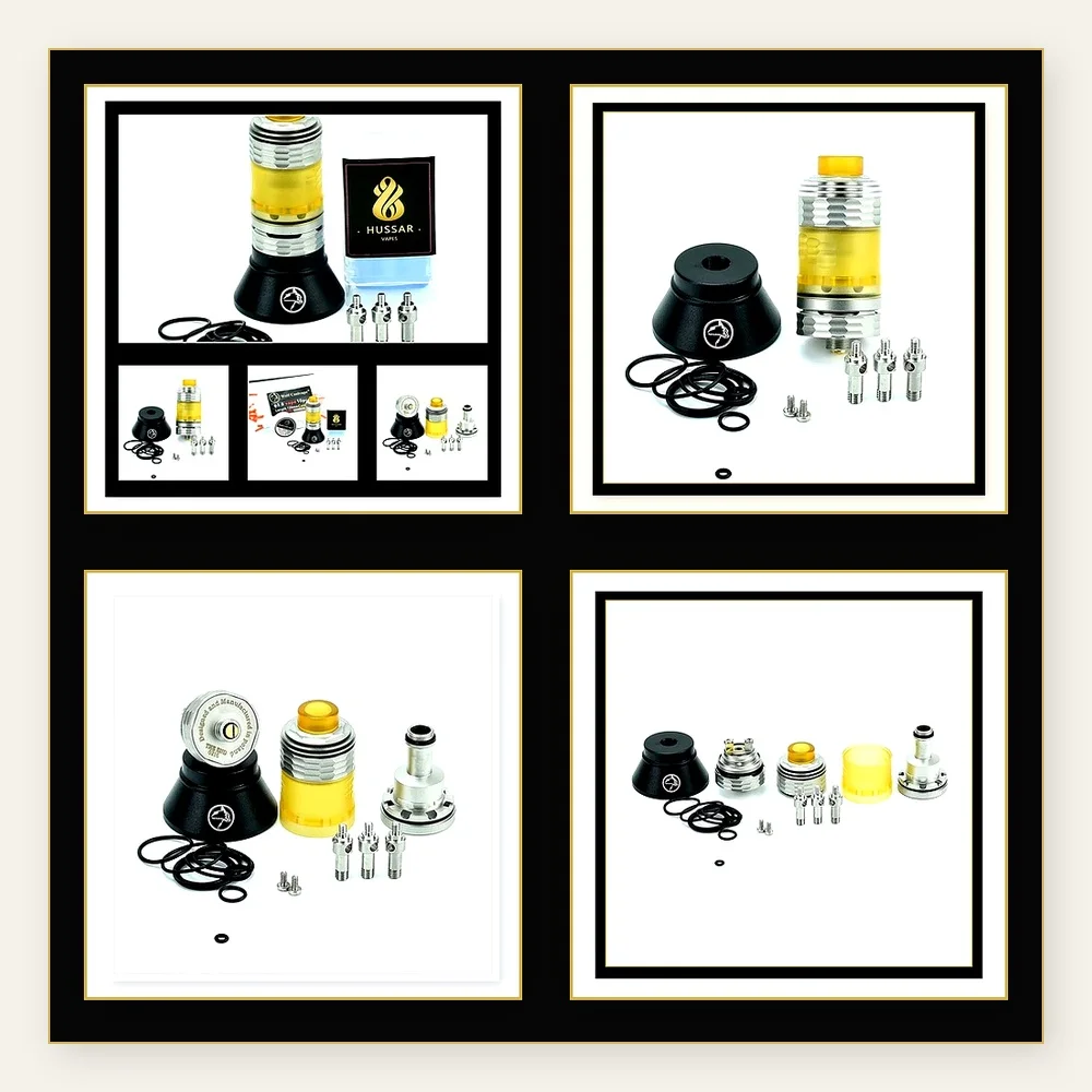 Hussar The End RTA 22mm 3.5ml Stainless Steel Atomizer for Single Coil Builds