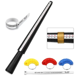 1Pcs Professional เครื่องมือแหวน Finger Gauge แหวน Sizer วัด UK/US ขนาดสำหรับเครื่องประดับ DIY ขนาดชุดเครื่องมือ