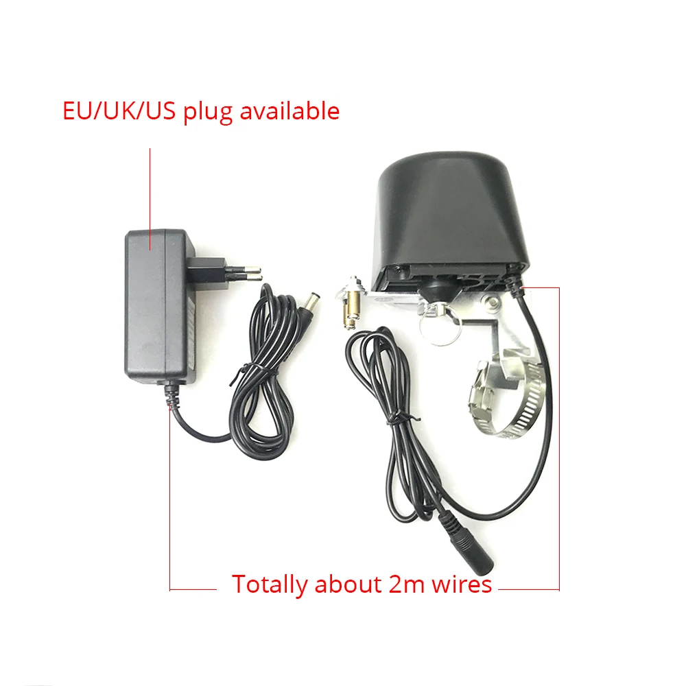 Tuya Smart Valve Controller for Water Pipe & Gas Pipeline - WiFi Zigbee Valve Manipulator with Real-Time Monitoring via Tuya App