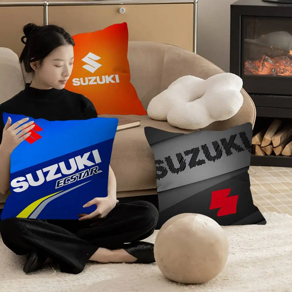 S-Suzukis Pillow Gift Home Office Decoration Pillow Bedroom Sofa Car Cushion CoverPillow Case