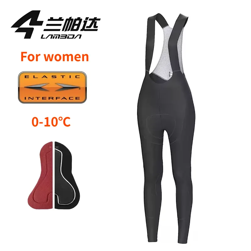 

Lameda Women's Winter Pants Cycling Bib Pants 0-10℃ Warm Mtb Bike Trousers with High-quality Trouser Pads Women Cycling Jersey