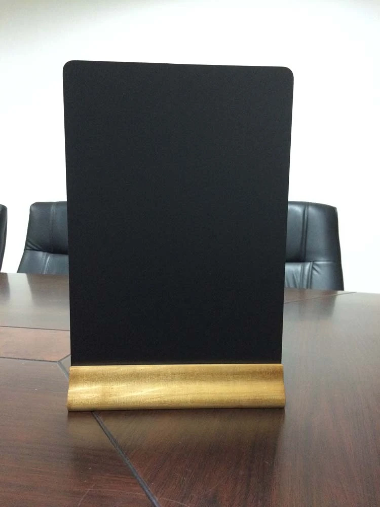 Multi-purpose Retro Table Card Countertop Desktop Small Blackboard Guide Display Rack Wood Double-layer Menu List Sign Holder