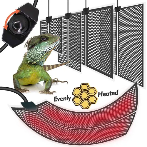 파충류 열 매트 식물 난방 패드, 온도 제어 수족관 테라리움 히터, 실내 온실 정원 모종, 5 W, 7 W, 14 W, 20W  Best5