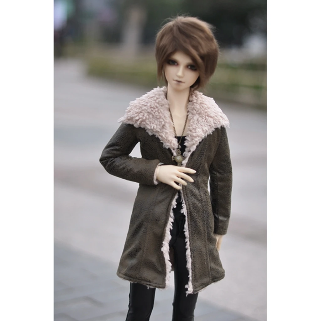 BJD DOLL Long Coat Outfits Top Brown Clothing For Male 1/4 1/3 SD17 70cm 17" 24" Tall MSD SD DK DZ AOD HEDUOEP