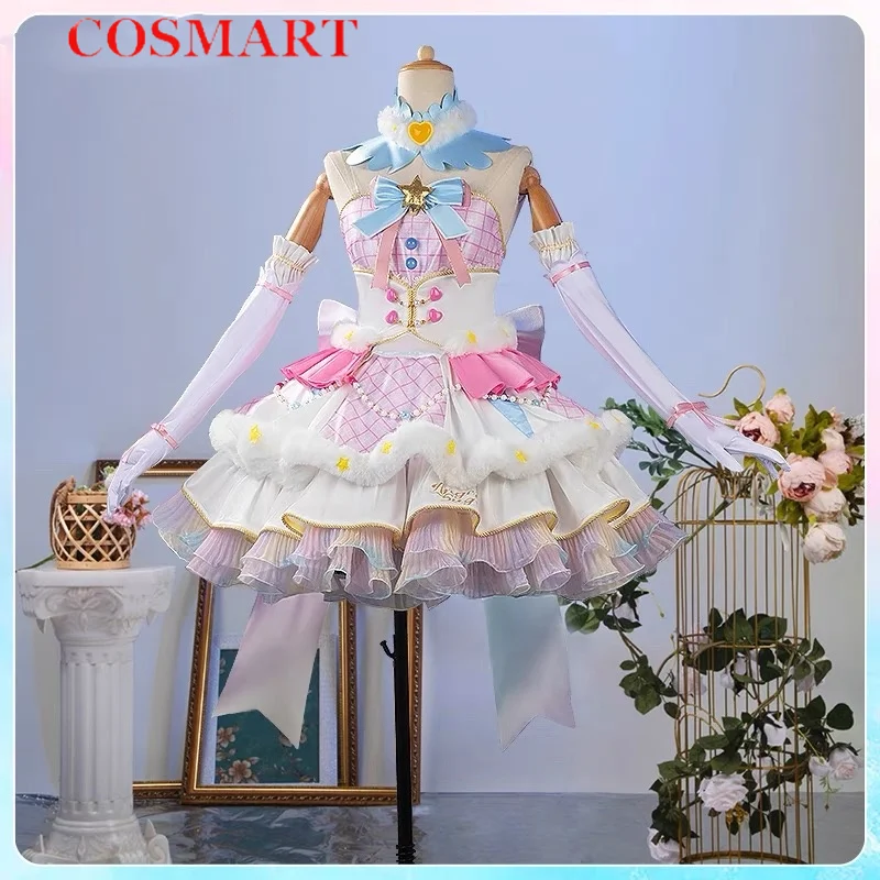 COSMART Aikatsu! Series Hoshimiya Ichigo Shining Declara Cosplay Costume Cos Game Anime Party Uniform Hallowen Play Role Clothes