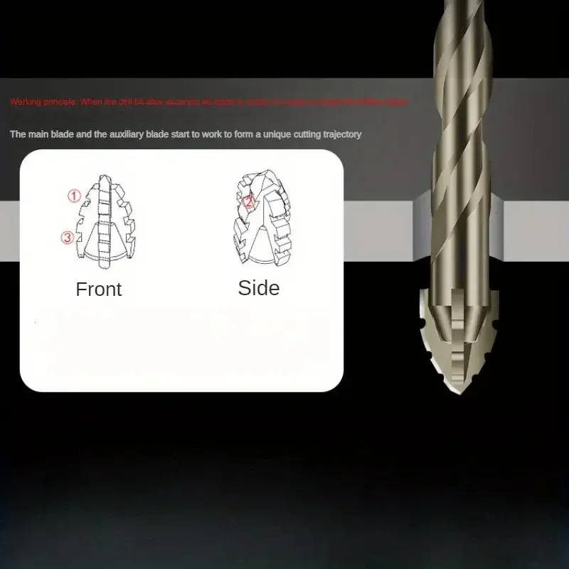 4-Flute Carbide Drill Bit Set for Ceramic, Glass, Marble, Concrete & Stainless Steel - Durable Cutting Tools