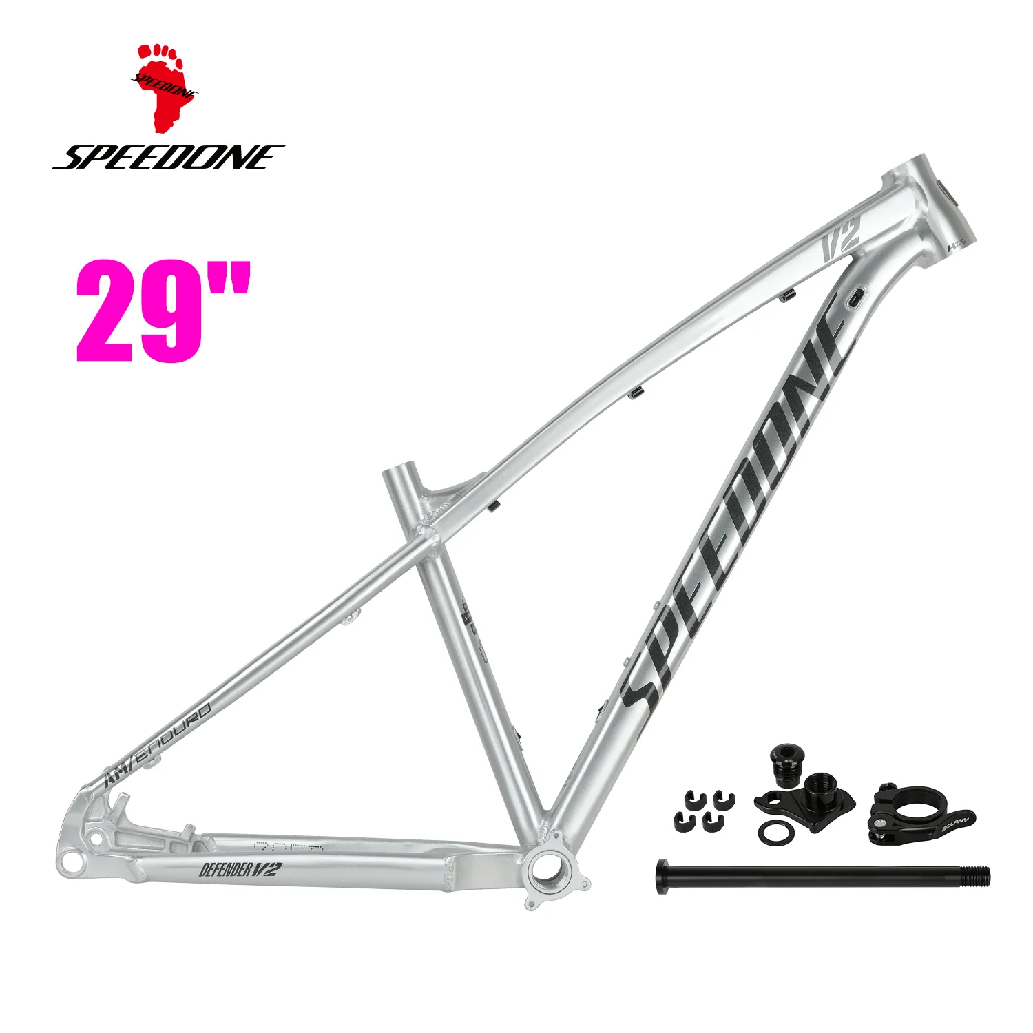 SPEEDONE DEFENDER-V2 Mountainbike Frame 29er Volledige Interne Kabelgeleiding Boost 12x148mm Hardtail MTB Frame AM Schijfrem