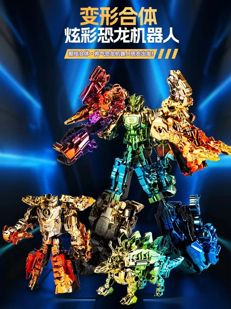 Robot Kinder Fusion Mech Getransformeerd Dinosaurus Speelgoed Verjaardagscadeau voor jongens van 3 tot 6 + Fusion Getransformeerde Dinosaurus Robot