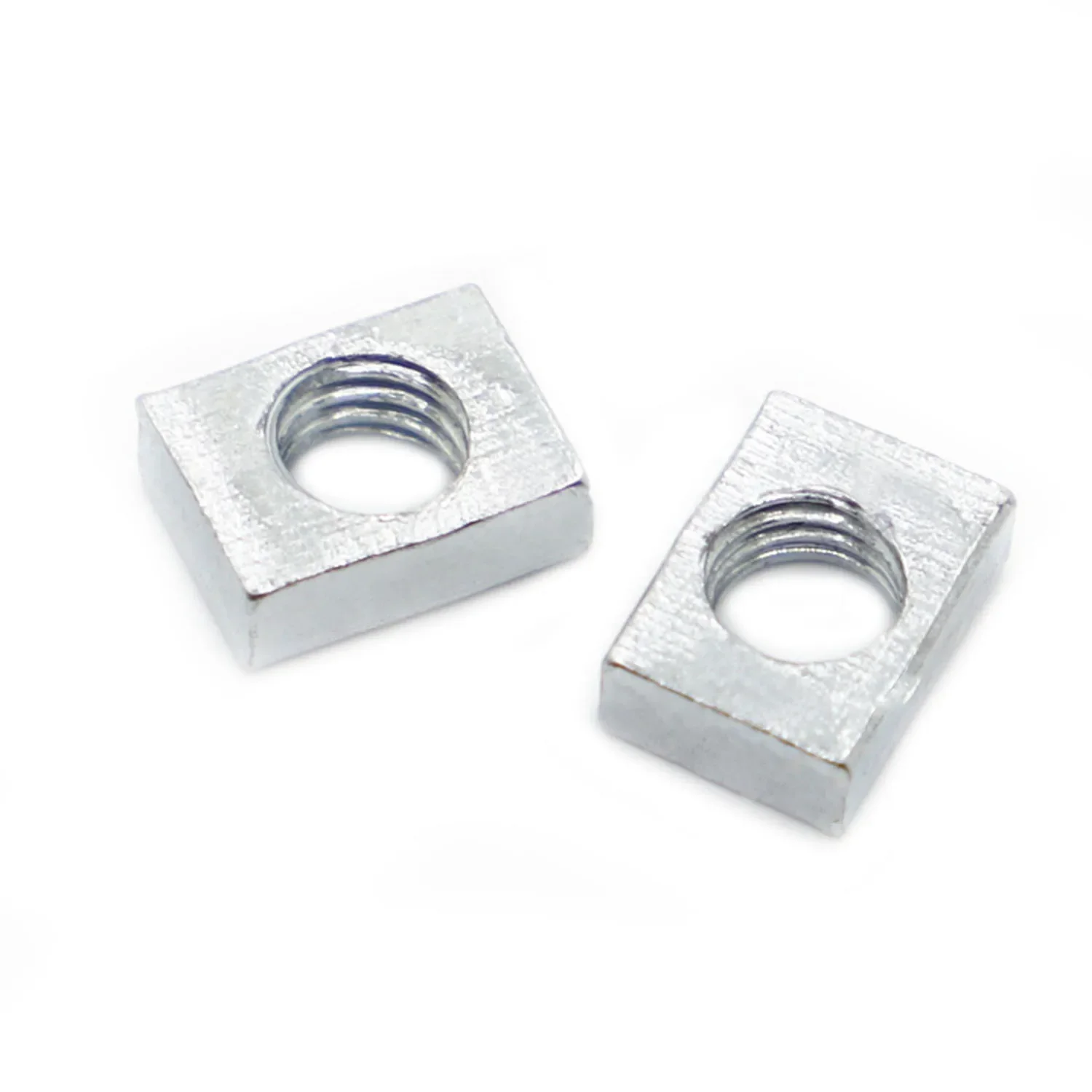 5-50pcs Square Nut M3 M4 M5 M6 M8 Zinc-Plated Carbon Steel Thin Rectangular Nuts Slider Block for Aluminum Profile Accessory
