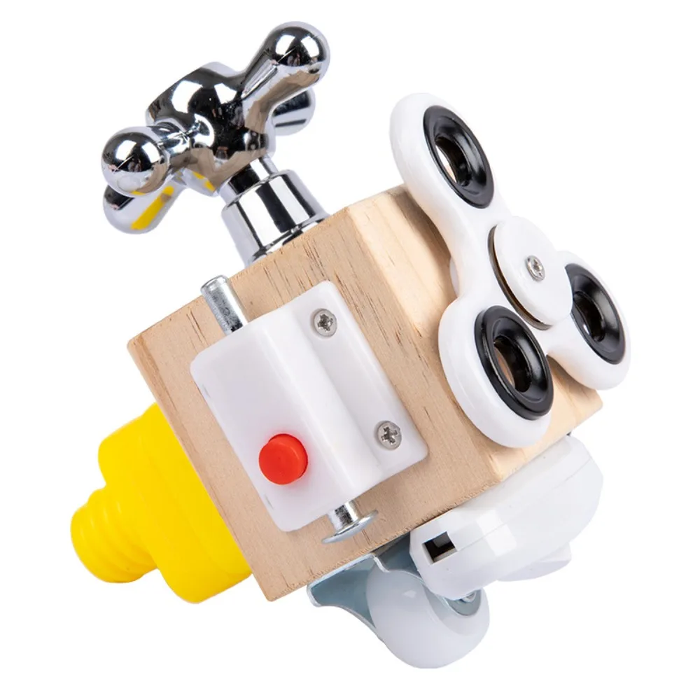 

Wooden Educational Sensory Board Polyhedral Parent-child Interactive Toddlers Busy Cube Board Educational Learning Puzzle