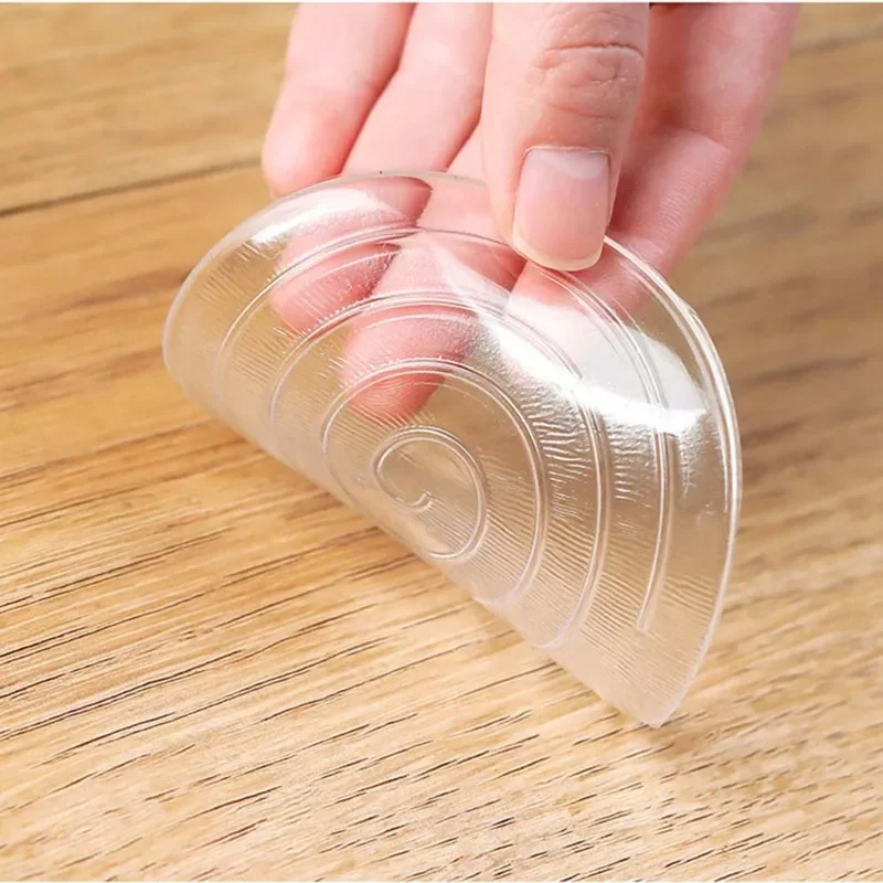 Silicone Anti-moving Table Foot Mat Bed Foot Anti-slip Fixator Bed Leg Table Corner Table Sofa Transparent Furniture Gasket