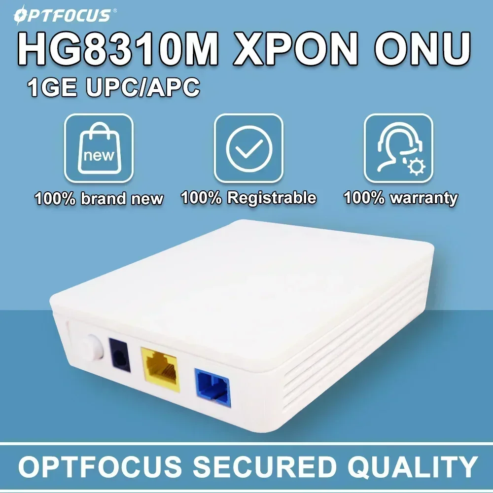 OPTFOCUS-Nuevo Roteador Original, 10 unidades, HG8310M, XPON ONU, Apc, Upc, 1GE, ONT, Compatible con todos los modelos de detección OLT 100%