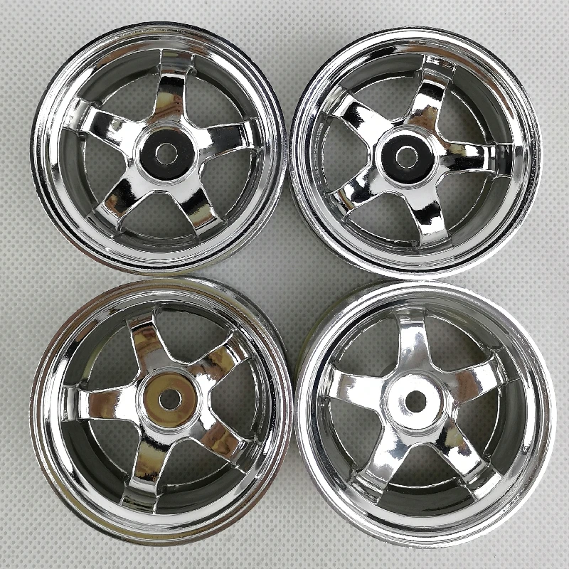 RCカー用プラスチックホイールリム,オフロードドリフト,ツーリングモデル,ホビー,12mmナット,1,10スケール,6 9mmオフセット,4個