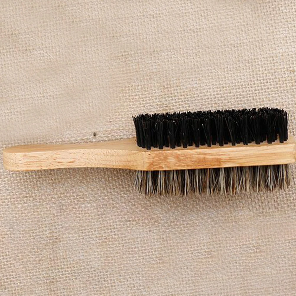 2 قطعة مشط تصفيف اللحية فرشاة جيب قصيرة الاستمالة شعيرات الشعر الخشبية الرجال الصغيرة المحمولة دائم السفر ودية #1