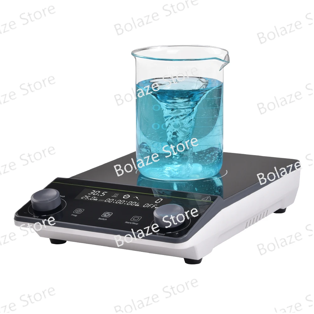 New plastic magnetic stirrer with preheated LCD hot plate, electric stirrer, laboratory mixer